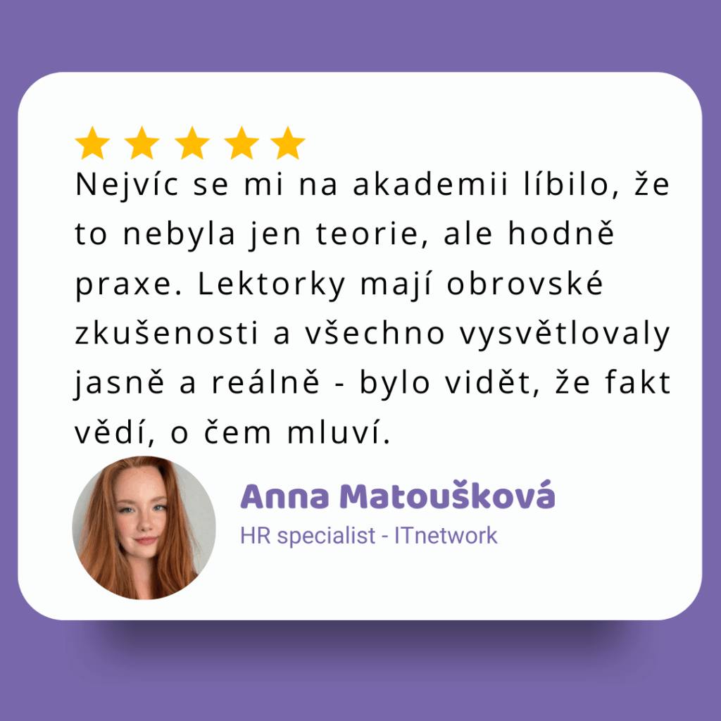 startovací HR akademie reference