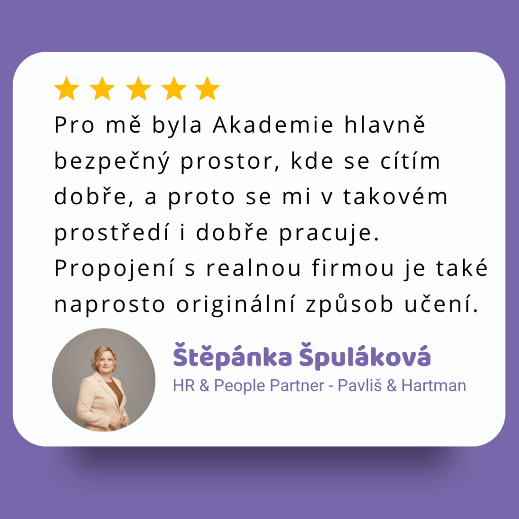 reference pokročilá akademie
